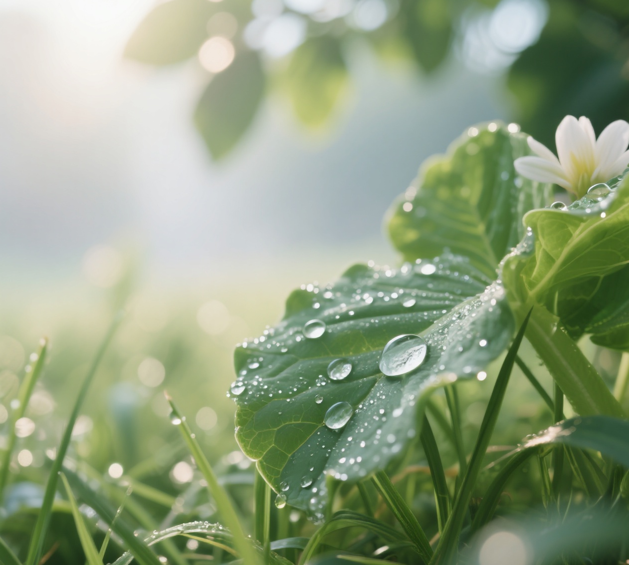jimeng-2025-09-07-2014-清晨漫步户外，会发现草丛间、花瓣上、菜叶尖，都凝结着一颗颗晶莹剔透的露珠(1).png